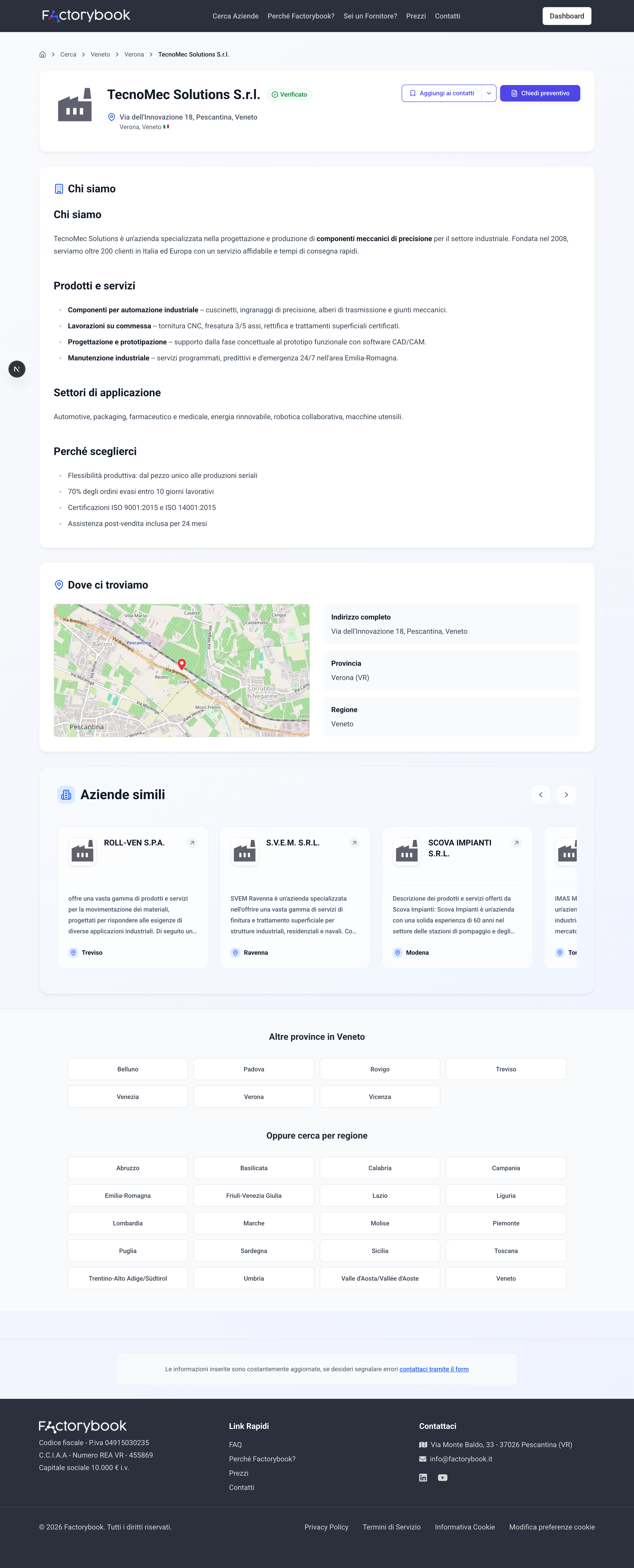 Pagina aziendale gratuita